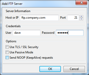 Add FTP Server