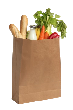 grocery bag full of good things
