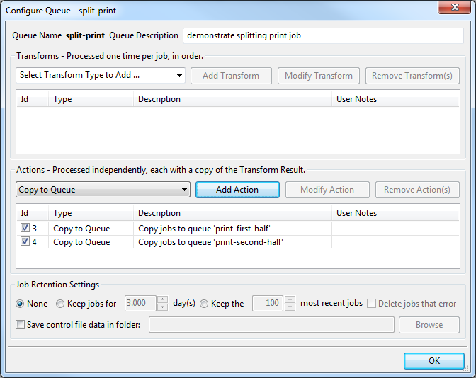 split print jobs between two printers