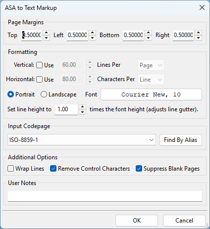 ASA to Text Markup
