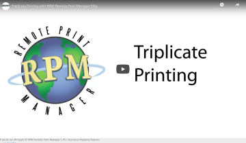 RPM Triplicate Printing